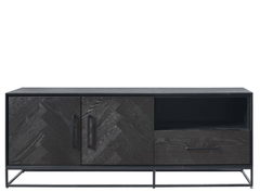 VINITO-BLACK-C 15632 TV-meubel 2D+1L+1OV eik.f.zw.